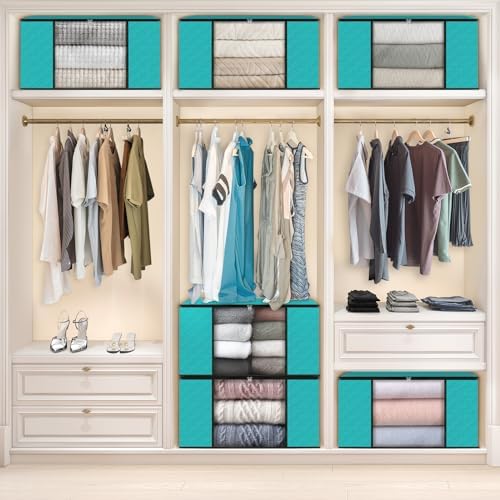 Fab totes 6 Pack Storage Bags for Clothes Blanket Storage Bins - Image 6