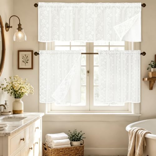 ASPMIZ Linen Valances for Windows Double Layer Valance Curtains - Image 7