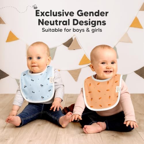 KeaBabies 8-Pack Organic Baby Bibs - Image 6