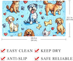 Shower Mat Non Slip 26.8 x 15.1 Inches, Cute Dogs Bathtub Mat Shower Stall Mats - Image 4
