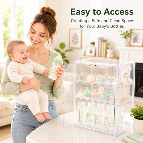 Baby Bottle Storage Organizer for Countertop Cabinet - Image 3