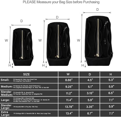ZTUJO Purse Organizer Insert, Felt Bag Organizer - Image 2