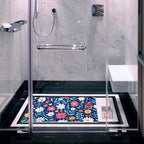 Bathtub Mat Non Slip 26.8x15.1In, Wildflowers Bath Mat - Image 6