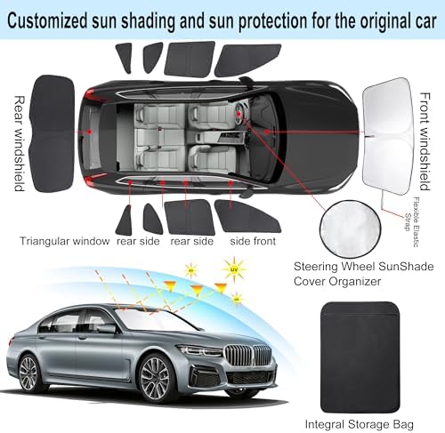 TINGLU Window Shades for BMW X1 F48 2016 2017 2018 2019 2020 2021 2022 - Image 3