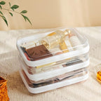 CoiiJoii 6PCS Clear Hard Shell Zipper Case, Portable Cosmetic Bag - Image 5