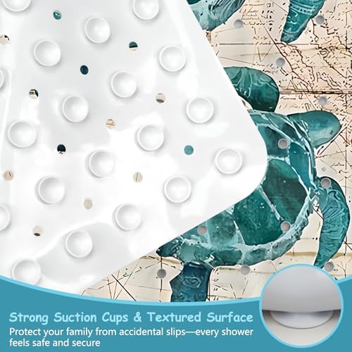 Sea Turtle Square Anti Slip Shower Mats - Image 3
