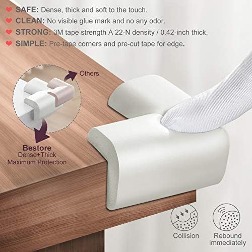 Baby Proofing Edge Corner Protectors, 20.5FT Furniture Table Bumper Guards - Image 2