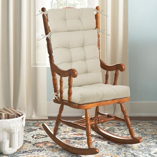 Rocking Chair Cushions Indoor High Back Set by ROFIEJOX