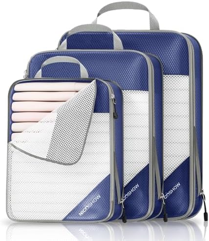 NICOSHOW 3 Set Compression Packing Cubes by NICOSHOW