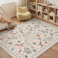 BESBLEE 5X7 Area Rug for Bedroom, Washable Animal Non Slip by BESBLEE