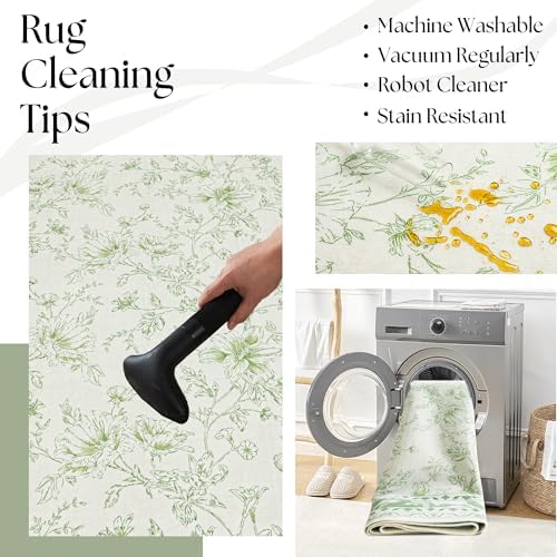 Small Green Rugs 2x3 Sage Green Kitchen - Image 5