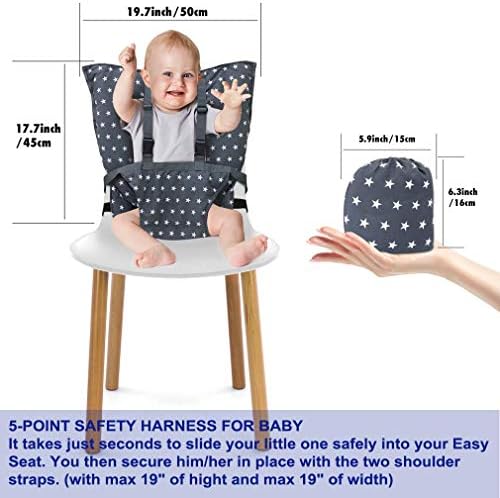 Portable Baby High Chair Safety Seat Harness - Image 7