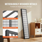 VEVOR Room Divider, 3 Panel Japanese Room Divider, Wood Folding Privacy Screen - Image 5