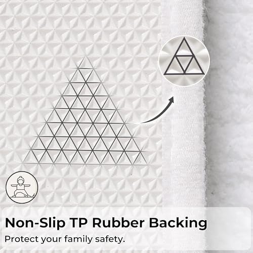 GRANNY SAYS White Bathroom Runner Rug 71" x 24", Soft Microfiber Bath Mat - Image 6
