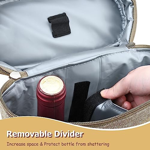 Tirrinia 2 Bottle Insulated Wine Tote Carrier Bag - Image 5