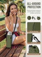 AUPET Water Bottle Bag Carrier, 24oz/32oz Insulated Neoprene bottle Sling - Image 2