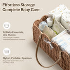 HBlife Baby Diaper Caddy, Paper Rope Storage Baskets Nursery Bin - Image 4