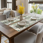Artoid Mode Floral Vinyl Placemats Set of 6, 12x18 Inch Thanksgiving Washable - Image 5
