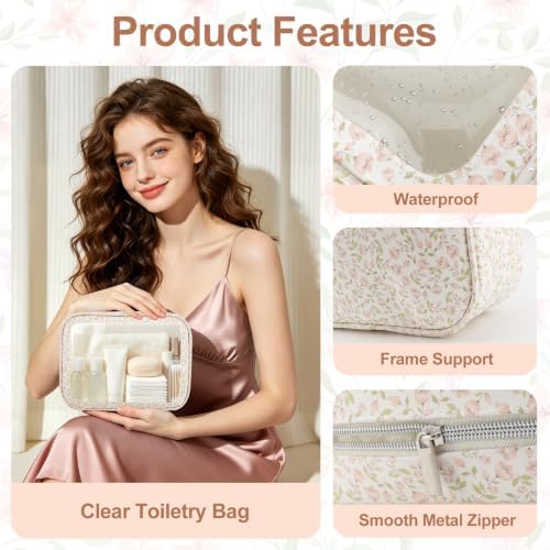 YOPCDJ 3PCS Diaper Bag Organizer Pouch Set, TSA Approved Toiletry Bag, Purse - Image 4