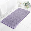 Chenille Bathroom Rug 26"x44" Lavender, Non-Slip Plush Bath Mat by Kildoss