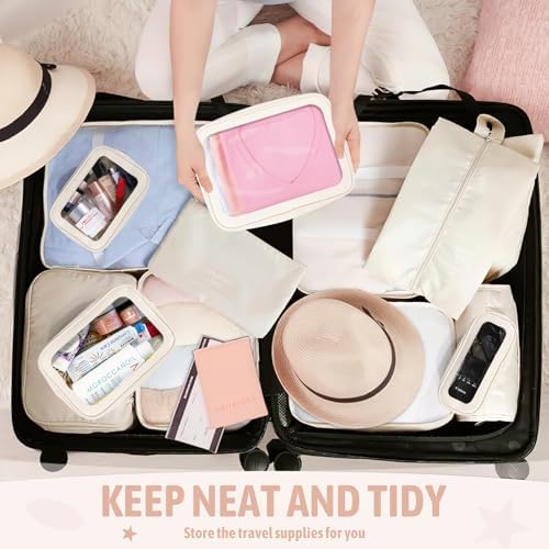YOPCDJ 5PCS Diaper Bag Organizer Pouch Set, TSA Approved Toiletry Bag，Clear - Image 5