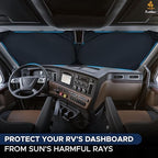 EcoNour RV Windshield Sun Shade, Foldable Cover - Image 2