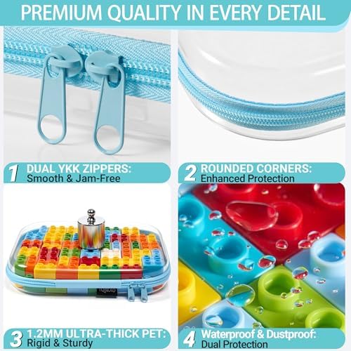 YQBRAO Clear Hard Shell Organizer Cases - Image 5