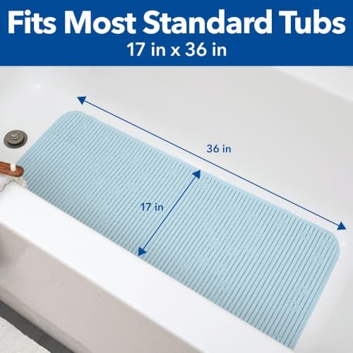 Duck Brand Clorox Bath Mat for Tubs, Non Slip Bathtub Mat - Image 6