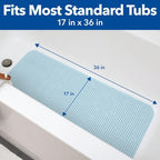 Duck Brand Clorox Bath Mat for Tubs, Non Slip Bathtub Mat - Image 6