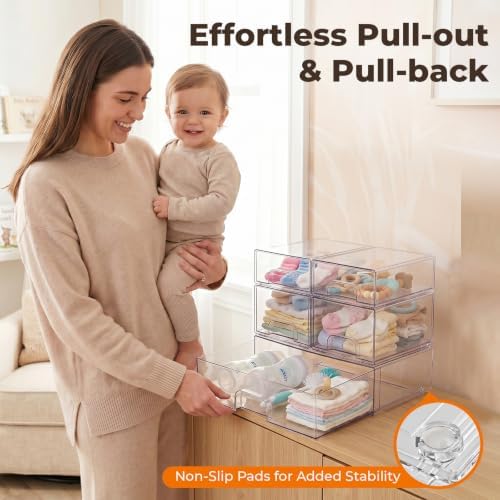 Stackable Bottle Storage Organizer Baby, and Office Organization, 5 Pack - Image 3