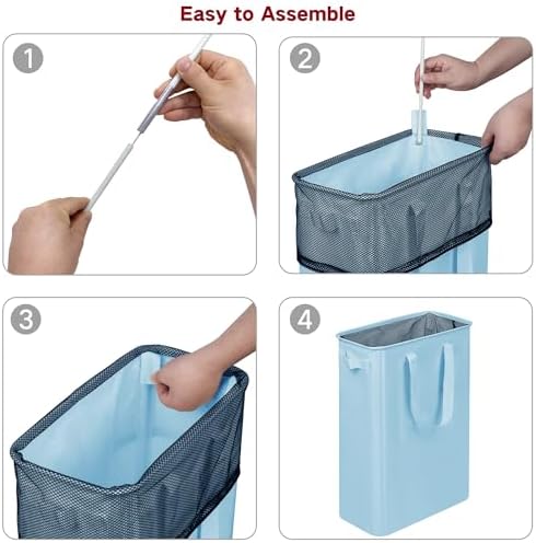efluky Slim Laundry Basket, Narrow Laundry Hamper - Image 7