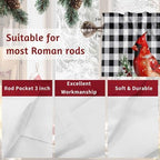 Vandarllin Christmas Kitchen Curtains Valances - Image 7