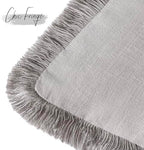 Foindtower Decorative Linen Fringe Throw Pillow Covers Cozy Boho Farmhouse - Image 3