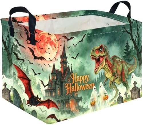 Halloween Dinosaur Ghost thriller basket, Empty Halloween basket, Horror and by FXOCSHE