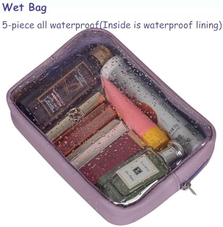 Remobia Hicol TSA Approved 5-Piece Diaper Bag Organizer Pouch Set Clear - Image 4