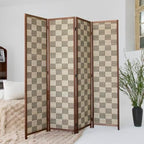 4 Panel Bamboo Room Divider, 5.6 ft Tall Double-Sided Folding Privacy Screen - Image 4