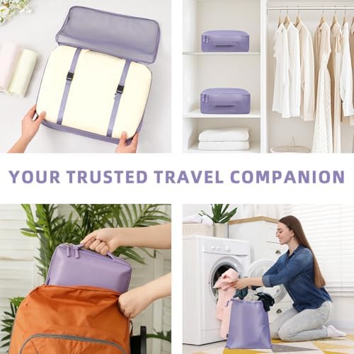 BAGAIL 8 Set Packing Cubes Luggage Packing Organizers - Image 7