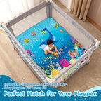 RONGFA Baby Play Mat for Floor, Playpen Mat for Toddlers Infant Kids, Machine - Image 2