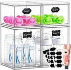 TOOGE Stackable Baby Bottle Organizer: Acrylic Bottle Organizer Baby Storage by TOOGE
