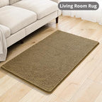 Chenille Bathroom Rug 30"x50" Tan, Large Plush Bath Mat - Image 7