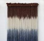 Macrame Wall Hanging Dip-Dye Wall Decor 15''W*39''L Boho Handmade Fiber Wall - Image 7