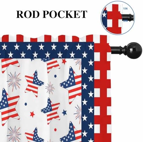 4th of July Kitchen Curtains Valances - Image 7