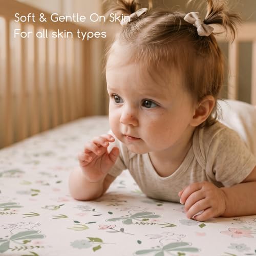 3 Pack Baby Crib Sheets for Boys Girls 52x28 Fitted Crib Sheet - Image 3