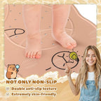 UNEEDE Kids Bathtub Mat Non Slip, Soft Rubber Shower Mat - Image 4