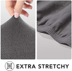 PureFit Stretch Couch Covers for Sofa Large Sofa Slipcovers Light Gray - Image 4