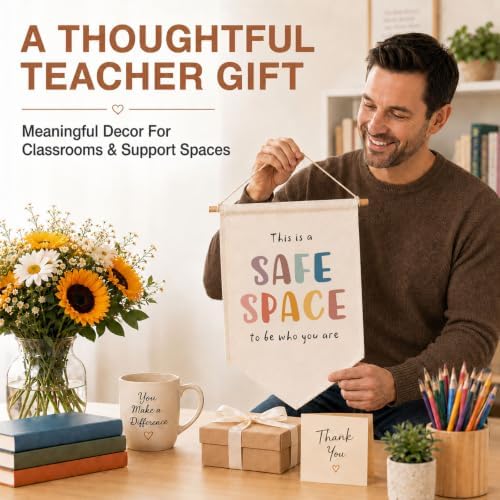 Safe Space Classroom Banner Wall Hanging, This Is a Safe Space Pennant - Image 7