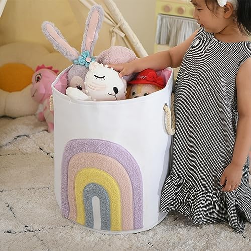 Pink Baby Hamper, XL Canvas 58L Laundry Basket - Image 6