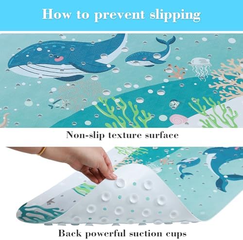 Secopad Bathtub Mat Non Slip, Cute Tub Mat - Image 3