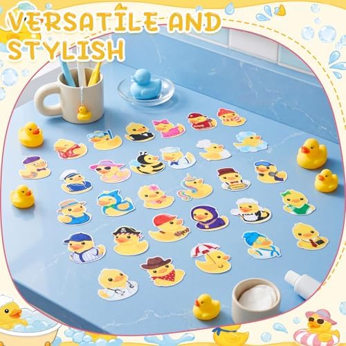 Fullhawl 30 Pcs Rubber Duck Non Slip Shower Stickers, Bathtub Safety - Image 4
