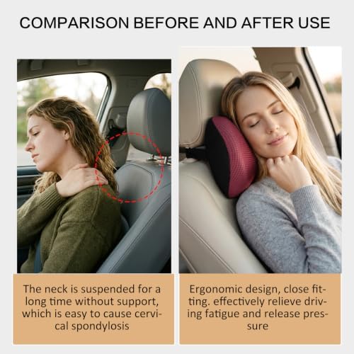 Super Versatile Car Headrest Pillow, Soft Car Pillow - Image 5